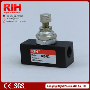 Baja Precio de la Serie <span class=keywords><strong>RE</strong></span> One Way Válvula de Control de Flujo, Válvulas de Mariposa, Válvula de Control de Aire Neumático - Product Image 2