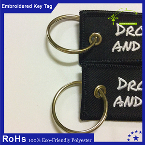 LOGO bordado <span class=keywords><strong>personalizado</strong></span> diseño llavero/Quite antes del Vuelo llavero - Product Image 4