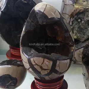 Grote natuurlijke fossil draak eieren septarian geodes voor koop decoraties