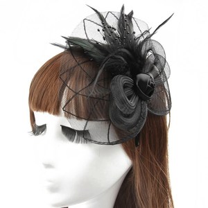 طوق رأس مزين بالريش لحفلات الزفاف على الموضة - Product Image 3