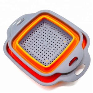 Panier à vapeur pliable et rétractable <span class=keywords><strong>en</strong></span> <span class=keywords><strong>Silicone</strong></span>, panier de lavage pour cuiseur vapeur - Product Image 3
