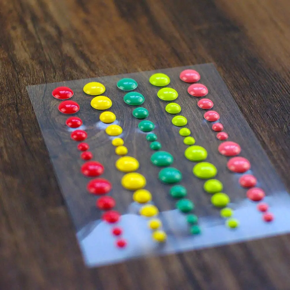 Groothandel Emaille Dots Ronde Vorm Sticker Voor Papier Scrapbooking