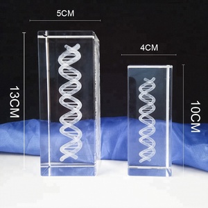 Danh dự của pha lê tùy chỉnh DNA <span class=keywords><strong>3D</strong></span> khắc laser pha lê <span class=keywords><strong>3D</strong></span> khối pha lê laser cho quà tặng lưu niệm - Product Image 2