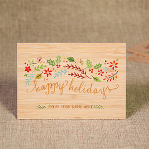 <span class=keywords><strong>Cartolina</strong></span> con stampa a colori in legno con busta - Product Image 5