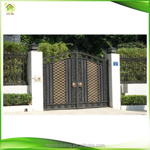 Descuento puertas de hierro forjado diseño de <span class=keywords><strong>puerta</strong></span> <span class=keywords><strong>principal</strong></span> deslizante curvada - Product Image 3