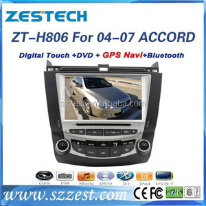 Gps de voiture système de navigation pour <span class=keywords><strong>Honda</strong></span> <span class=keywords><strong>accord</strong></span> <span class=keywords><strong>7</strong></span> 2003 2004 2005 2006 2007 support tv bluetooth sd dvd radio - Product Image 1