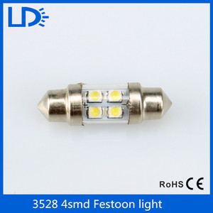 Auto car intrerior luz de bóveda del adorno bombillas led 4 smd 3528 con tapa - Product Image 6
