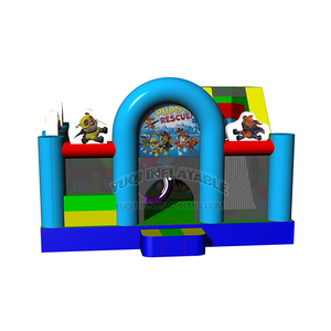 Pawl <span class=keywords><strong>Inflatable</strong></span> Patrol Bouncer <span class=keywords><strong>Combo</strong></span> <span class=keywords><strong>Inflatable</strong></span> Trẻ Em Thoát Nhà Nhập Khẩu Từ Trung Quốc Trò Chơi Công Viên Giải Trí - Product Image 2