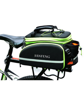 Alta qualità impermeabile riflettente del sedile posteriore della bicicletta <span class=keywords><strong>borsa</strong></span> a tracolla doppia bici portabagagli antipioggia all'ingrosso scatole borse - Product Image 6