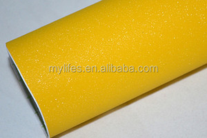 HOT SELL Hochwertige gelbe Brilliant Diamond Film/Auto Glitter Film/Auto Sparkle Film Vinyl Wrap 1.52*30M - Product Image 2