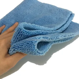 Auto Detailing Polishing Cleaning Cloth Split Microfiber Ultrasonic Cutting 450gsm Edgeless Microfiber Car Wash Towel