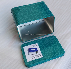 Tùy Chỉnh Thứ Tự Hình Chữ Nhật Hình Dạng Kim Loại Thẻ Công Thức Hộp Thiếc Với Chủ Thẻ Và Thẻ Công Thức - Product Image 5