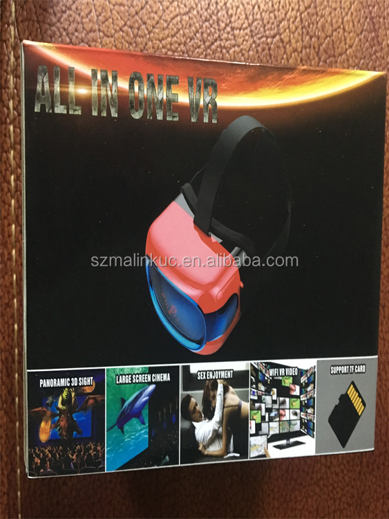 All in One 3D glasses vr virtual reality with 3D 1080 P HD screen 2.0 box