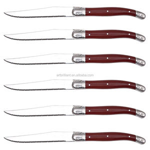 Ensemble de <span class=keywords><strong>couteaux</strong></span> à steak Laugiole avec revêtement antiadhésif en or PVD, ensemble de <span class=keywords><strong>couteaux</strong></span> de table - Product Image 4