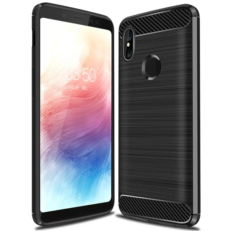 Good Quality tpu soft phone case carbon fiber case For Xiaomi mi A2 scratchproof Back Cover for Xiaomi mi A2
