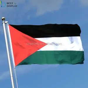 Bandera de palestina barata, poliéster, 150x90cm, oficina, desfile, Festival