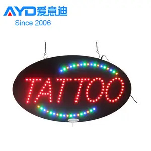 Acrylic FIasher Advertising Light Boxes Tatoo Supplies Custom LED Beer Signs Factory Supplier