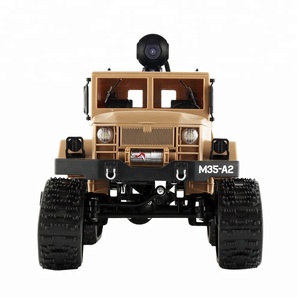 Pneumatici da neve 1/16 4WD 4 ruote motrici fuoristrada WIFI FPV RC camion giocattolo <span class=keywords><strong>militare</strong></span> modello di auto telecomandata auto da arrampicata con telecamera RTR - Product Image 4