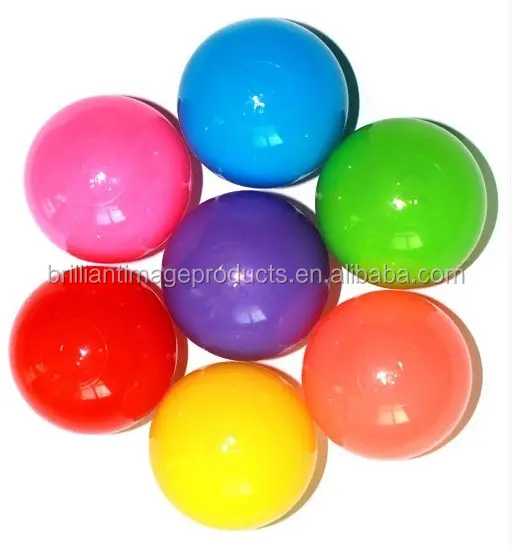 5.5センチメートル5センチメートルWholesale Bulk Clear Plastic Ball Pit Balls For Ball Pools