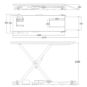 Amerigo-mesa elevadora eléctrica para motocicleta, 1100lb, certificada CE La capacidad de - Product Image 2