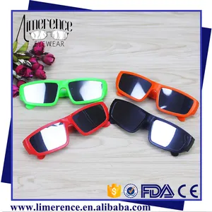 新的日食眼镜批发定制标志塑料日食眼镜