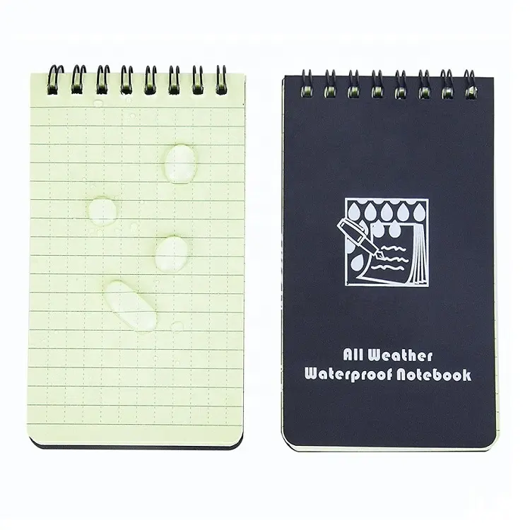 Notebook Segala Cuaca dengan Kertas Tulis Tahan Air Notebook Saku 3 "X 5"