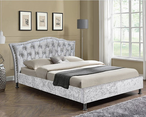 Cama de PU de piel sintética con diseño exclusivo italiano copetudo y clavado - Product Image 4
