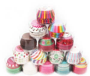 Wholesale hot sale 100PCS Thick Color Cartoon Pattern Paper Cup Cake/Mini Baking Cup