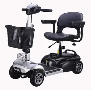 4 Roda Listrik Mobilitas Scooter 250W24V untuk Orang Tua dengan CE