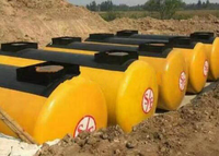 Station-service utilisant des réservoirs de stockage souterrains pour le diesel et l'essence, construction en acier inoxydable, capacité de 30 000 litres, longue durée de vie