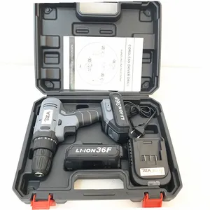 Cordless Electric Drill Reliable Construction Quality Rechargeable 18v21v2 Battery Electric Cordless Impact Drill