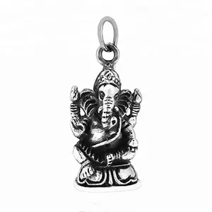 Wholesale special design elephant necklace charm antique silver amulet jewelry pendant ganesha pendant