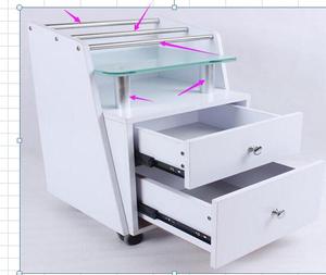 Kingshadow-Carro de belleza profesional con cajones, carrito de belleza <span class=keywords><strong>para</strong></span> <span class=keywords><strong>barber</strong></span>ía, nuevo modelo - Product Image 4
