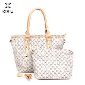 China suppliers wholesale leather woman matching shoe and bag set