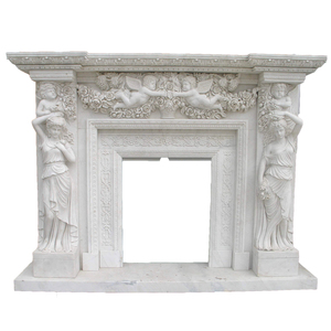 प्राकृतिक संगमरमर चिमनी <span class=keywords><strong>Mantel</strong></span> इनडोर पत्थर चिमनियों - Product Image 1
