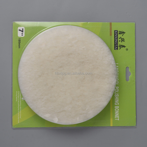 <span class=keywords><strong>3</strong></span>''4''5''6''7'' cừu len đánh bóng Pads da cừu Buffing Pads với móc và vòng lặp - Product Image 6