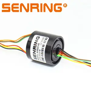 Mini slip ring with centre hole 5mm OD 22mm slip ring 6 wires signal 2A