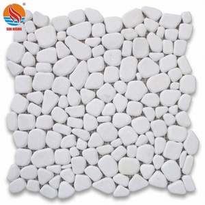 Tumbled Marble Stone River Rock Pebble Mosaic