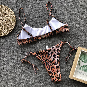 Cikini Bikini Đi Biển Cho Nữ Đồ Bơi In Da Báo Gợi Cảm Đồ Tắm Bán Sỉ - Product Image 4