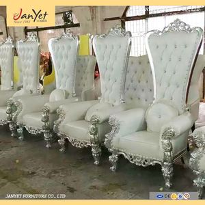 Elegante vendite evento barocco <span class=keywords><strong>bianco</strong></span> <span class=keywords><strong>re</strong></span> e la regina sedie - Product Image 3