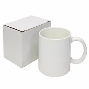 <span class=keywords><strong>Lot</strong></span> de tasses à café pour Sublimation Streetwear blanc 11oz en céramique bon marché tasses minimalistes personnalisées fête Super blanc pour 1 utilisateur - Product Image 1
