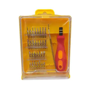 Juego de destornilladores para teléfono móvil, herramienta de multibits, pinzas 32 en 1, reloj eléctrico - Product Image 1