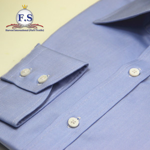 Camicie eleganti da uomo personalizzate <span class=keywords><strong>Oxford</strong></span> <span class=keywords><strong>blu</strong></span> royal a collo alto - Product Image 3