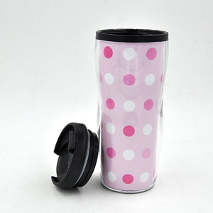 Thể thao nguồn cung cấp di động đôi tường nhựa cà phê <span class=keywords><strong>Mug</strong></span> với chèn giấy, quá cảm thấy ma thuật cup in ấn - Product Image 5