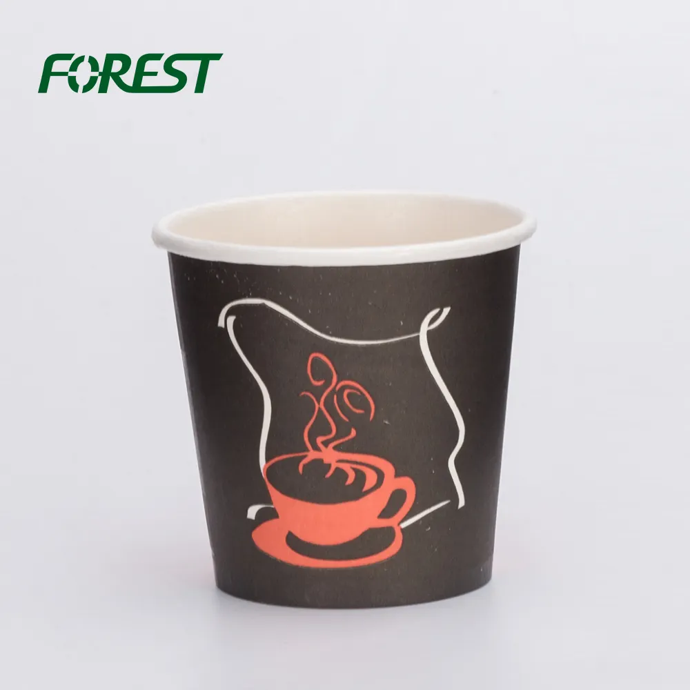 Sorvete enrolado design de papel xícaras de chá para café