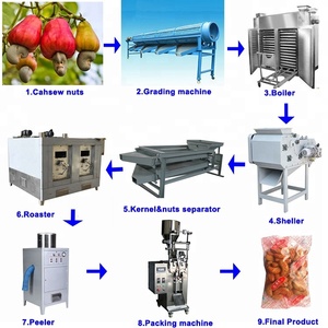 Dây Chuyền Sản Xuất Hạt Điều Thô/Máy Chế Biến Hạt Điều Hạt Điều Máy Rang - Product Image 5