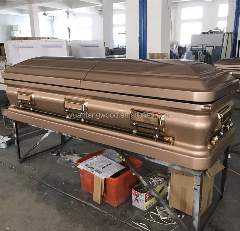 KM29301 Offre Spéciale 20Ga Cercueil En Métal En Gros Cercueils Et urnes Funéraires