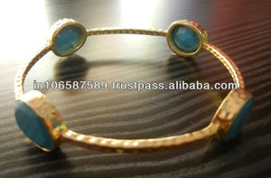 แฟนซีสเตอร์ลิงเงินพลอยสตั๊ดกำไล - Product Image 3
