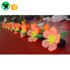 Yimitoni — chaîne gonflable Orange avec éclairage LED, 8m de long, fleur de lys, A3653 - Product Image 2