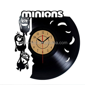 Grandes relojes de pared modernos motor y mecanismo de reloj de diseño de la muchacha de <span class=keywords><strong>vinilo</strong></span> película reloj temas (T5662) - Product Image 6